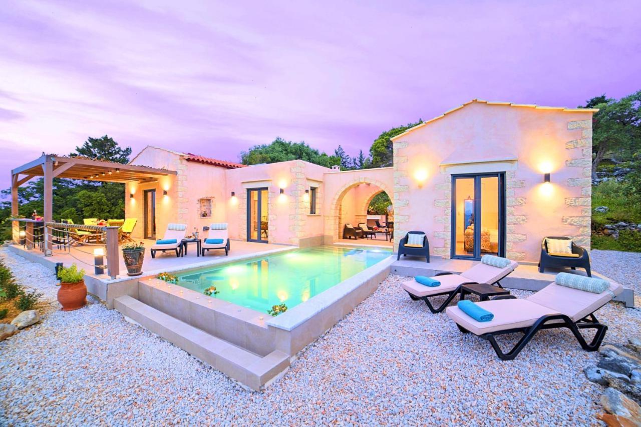 Villa Vardis Heated Pool Vryses Экстерьер фото